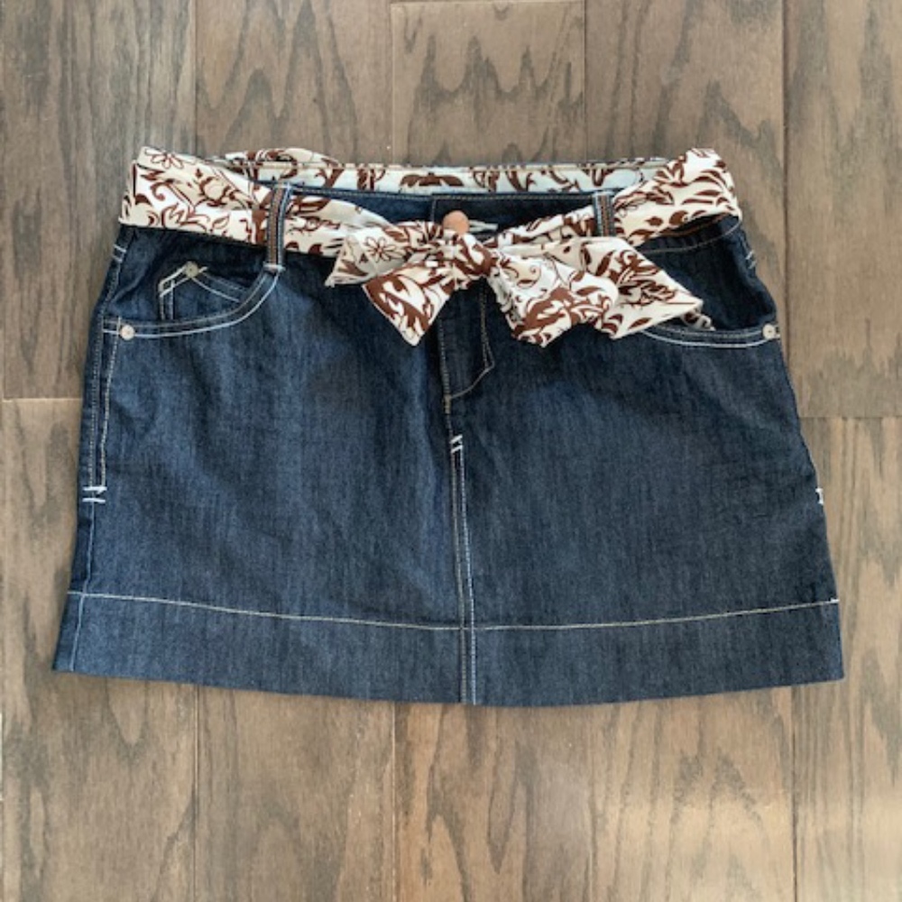 So Wear It to Declare It Women's Denim Mini Skirt - Picture 5 of 5